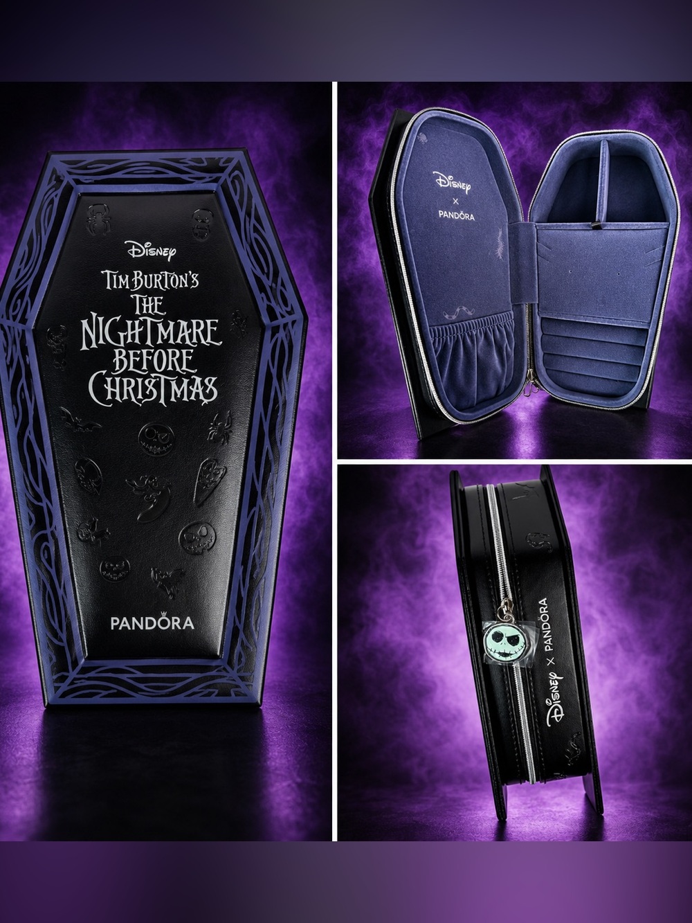 NIB Disney 2026 Nightmare Before Christmas Pandora Jewelry Box Limited Edition